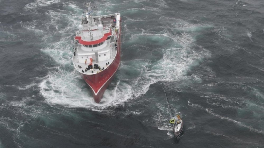 Корабът Thor Magni, който спаси Михаил Копанов и Диан Зайков на 460 км. от бреговете на Сейнт Джон, Канада