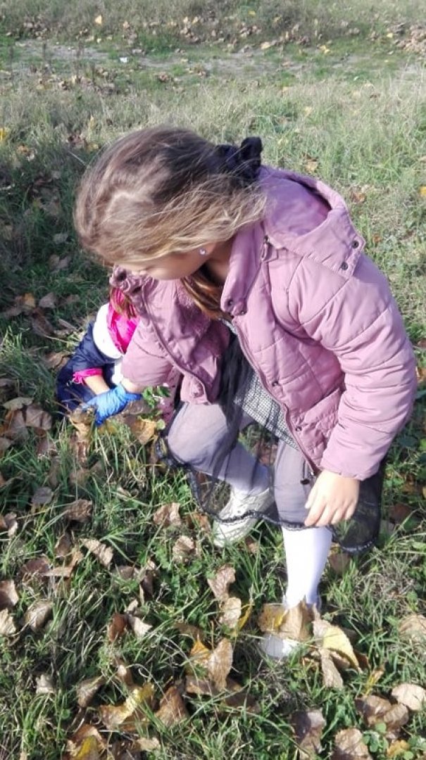 Малчуганите от „Крайморие“ сами почистиха есенните листа в двора на детската градина - E-Burgas.com