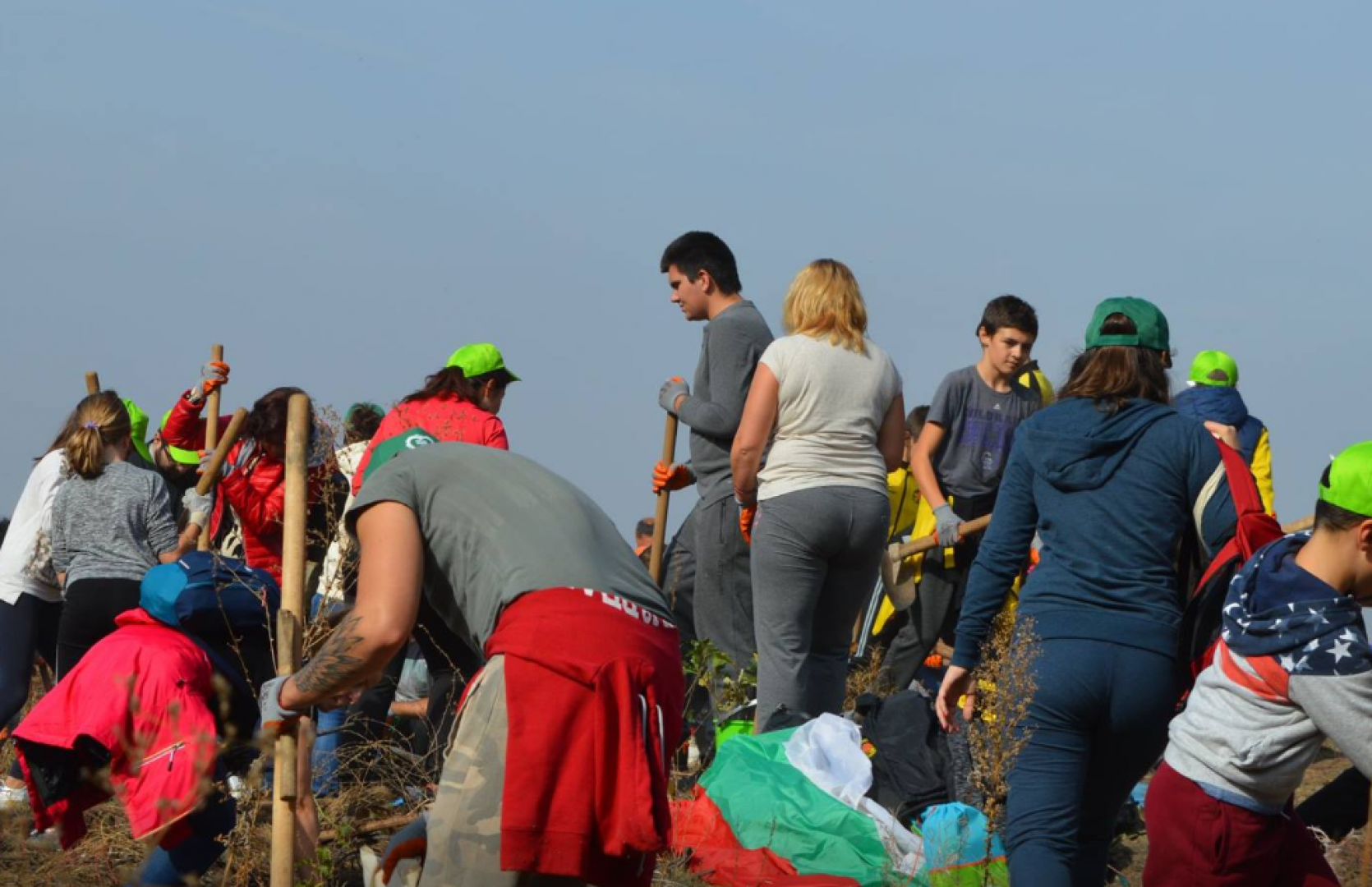 Доброволци засаждат нова дъбова гора край Бургас - E-Burgas.com
