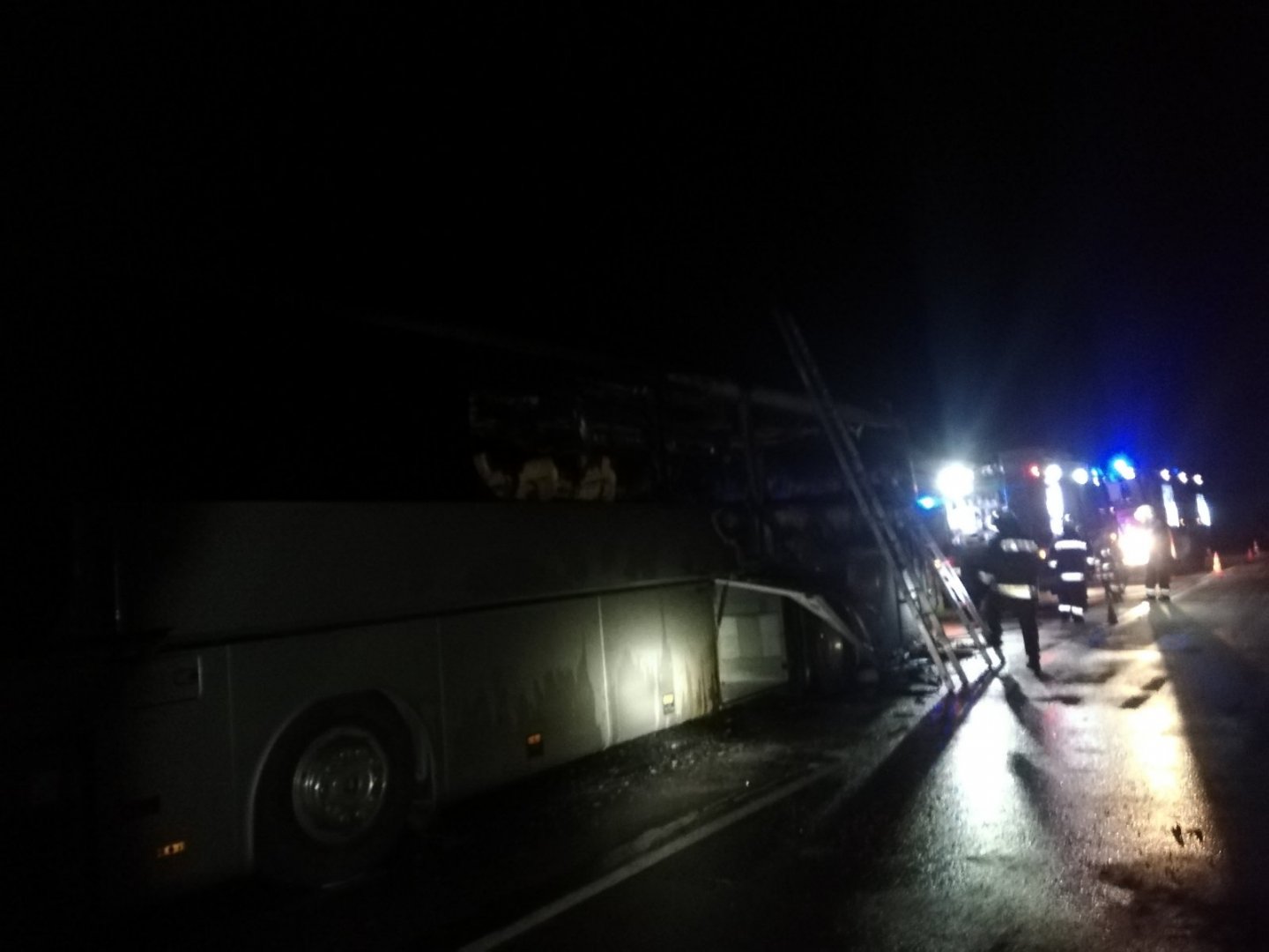 Автобус от Одрин за Варна се запали край Маринка - E-Burgas.com