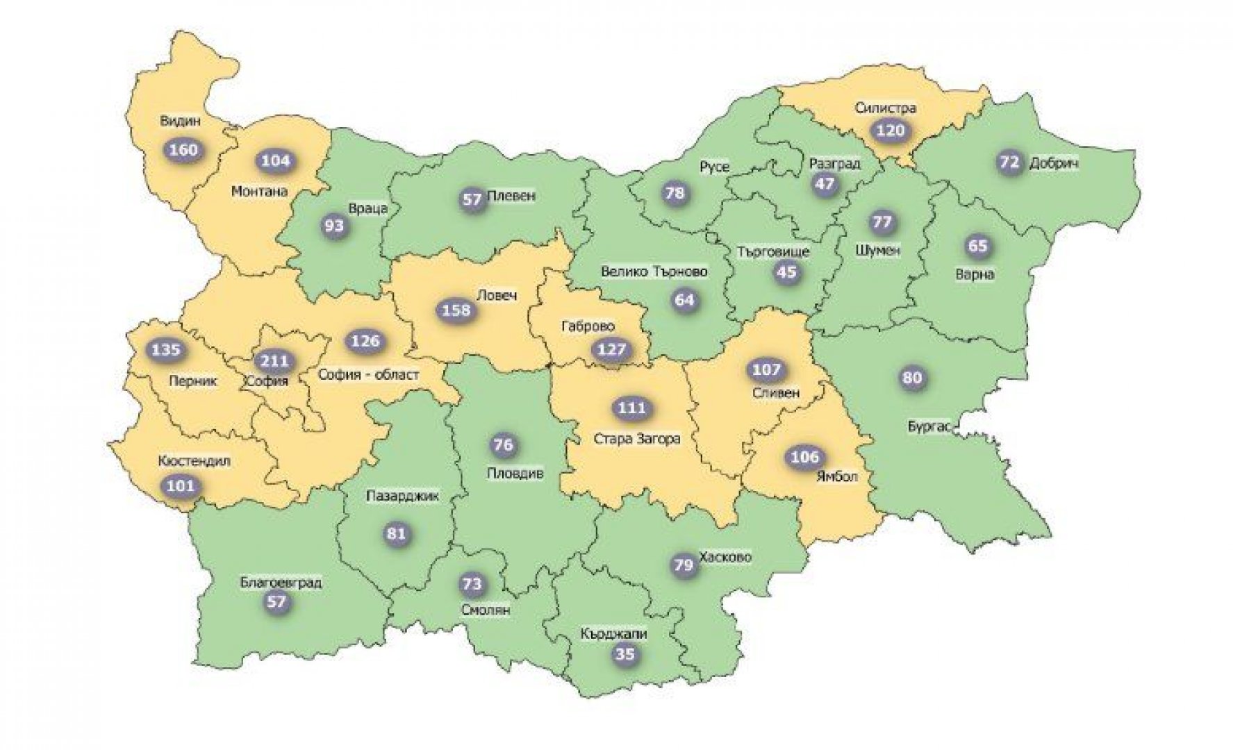 18 области вече са в зелената ковид зона - E-Burgas.com