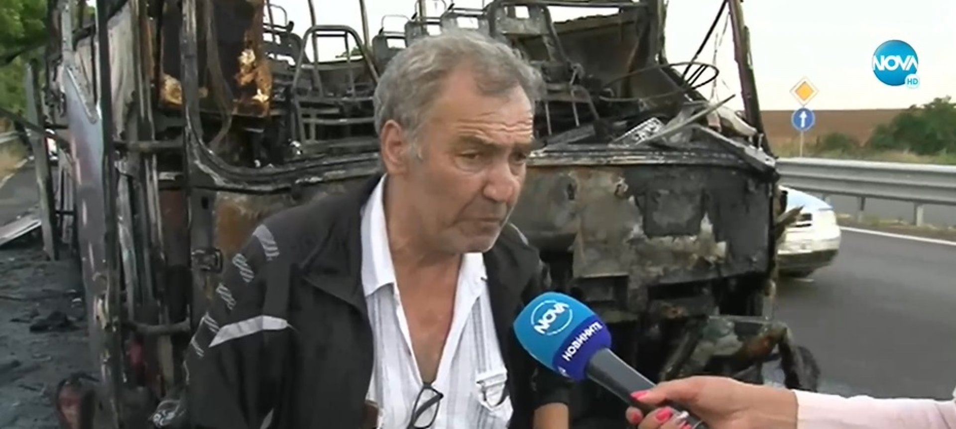 Водачът на изгорелия автобус: Усетих дим и веднага отбих и изведох пътниците - E-Burgas.com