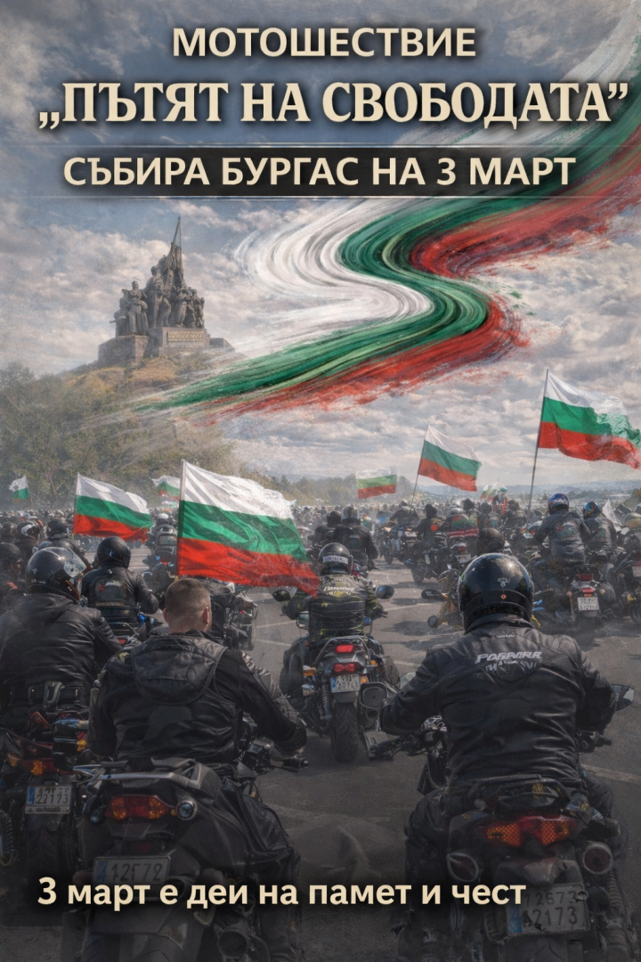 Мотошествието „Пътят на свободата“ събира Бургас на 3 март - E-Burgas.com