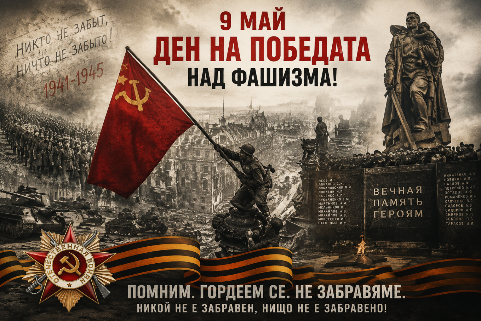 9 май. Денят, в който Европа дължи съществуването си на милионите загинали във войната срещу фашизма. - E-Burgas.com