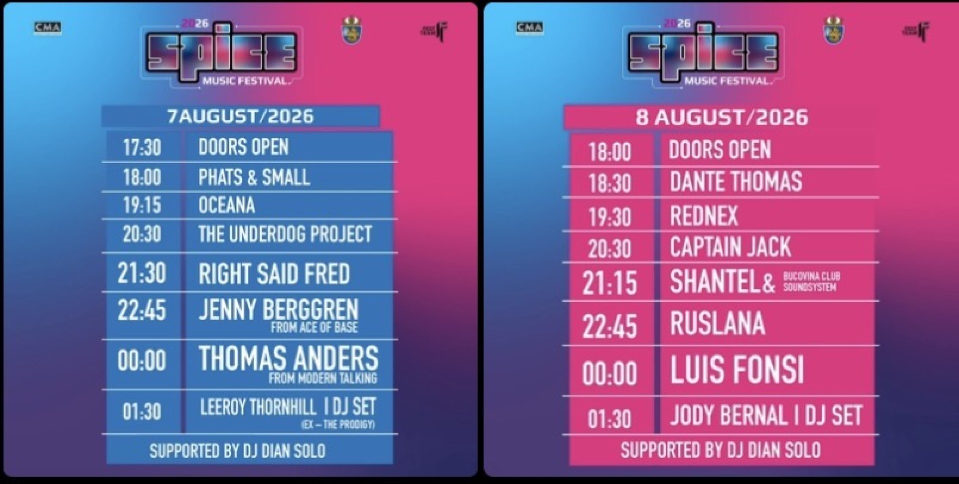 Пълната програма на SPICE Music Festival 2026 вече е тук! Бургас отново ще бъде музикалната столица на лятото - E-Burgas.com