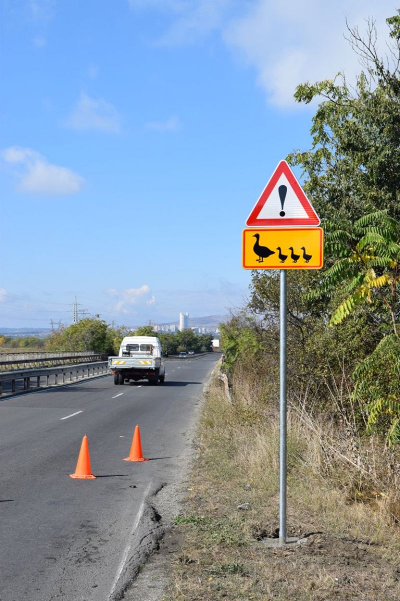 Вижте най-новия пътен знак в България, поставен e в Бургас - E-Burgas.com