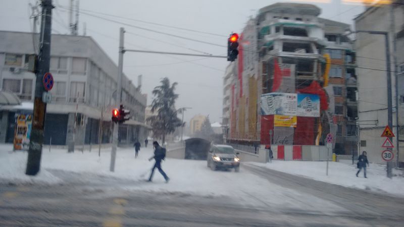 Кръстовището към подземната улица в центъра на Бургас