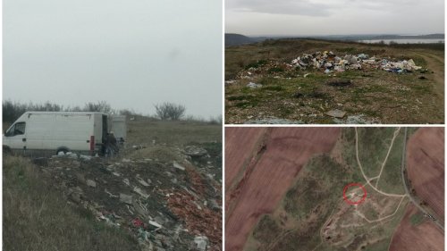 Ново незаконно сметище край Бургас, роми изсипват боклук с микробус (видео)  - E-Burgas.com