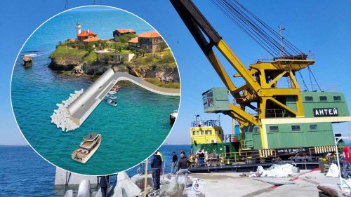 Започва изграждането на новия пристан на острова (Снимки) - E-Burgas.com