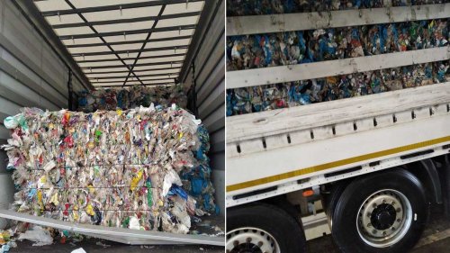 Камиони с тонове пластмасови отпадъци са задържани на границата с Турция (Снимки) - E-Burgas.com