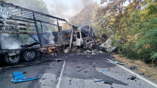 Два тира изгоряха след тежка катастрофа с един загинал на Ришкия проход (видео) - E-Burgas.com