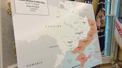 Тръмп показа карта на конфликта и настоя за териториални отстъпки от Украйна - E-Burgas.com