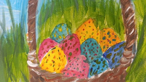 Деца от Бургас рисуват доброта: великденски пленер обедини училища и академия в кауза за възрастните - E-Burgas.com