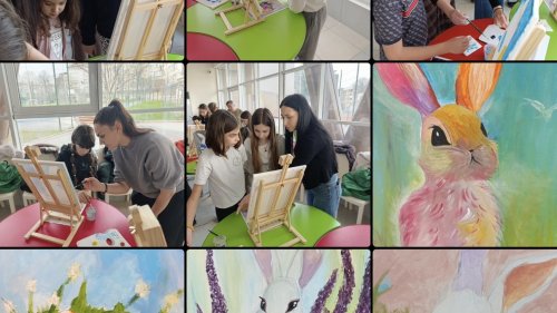 Деца от Бургас рисуват доброта: великденски пленер обедини училища и академия в кауза за възрастните - E-Burgas.com