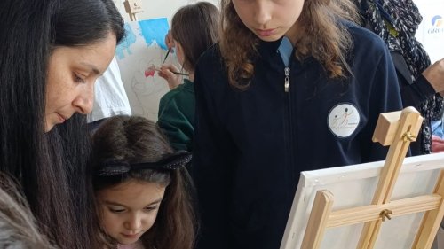 Деца от Бургас рисуват доброта: великденски пленер обедини училища и академия в кауза за възрастните - E-Burgas.com